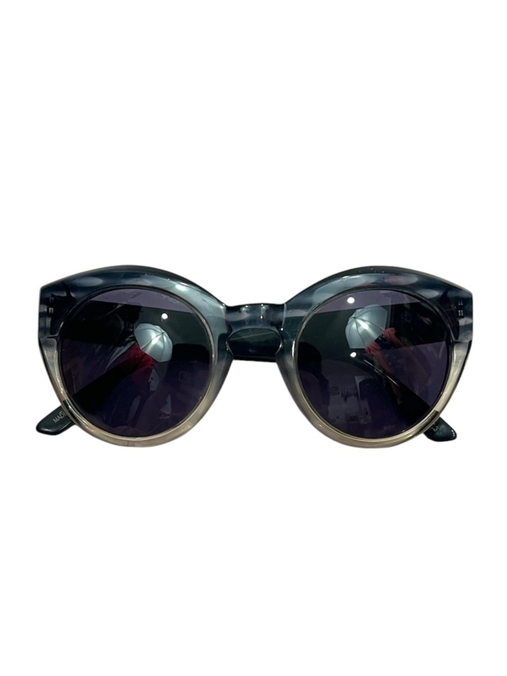 Jason Wu Retro Round Cat Eye Full Rim Ombre Two Tone Myla Sunglasses Italy